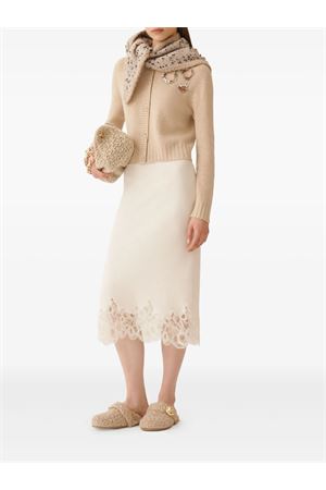 Beige wool, silk and cashmere cardigan FABIANA FILIPPI | MAD215F057L5370158